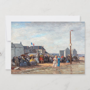 Invitation Eugène Boudin - L'heure du bain à Trouville