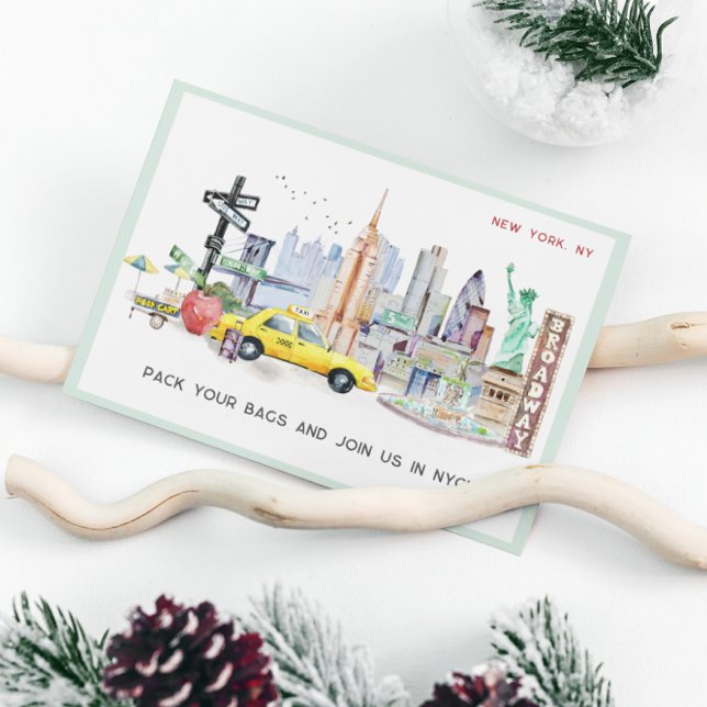 Invitation Évasion Week-end NYC | Chèque-cadeau de voyage (Créateur téléchargé)