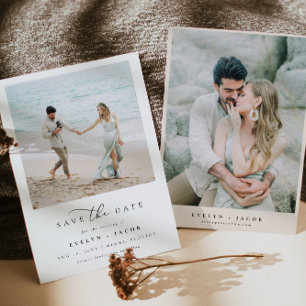 Invitation EVELYN Elegant Calligraphy Script Enregistrer la d