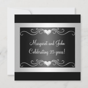 Invitation Événement 2 du 25e anniversaire Black Silver Love