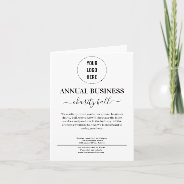 Invitation événement commercial minimaliste (Devant)