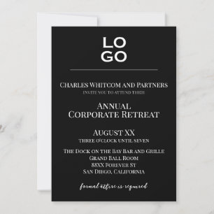Invitation Événement commercial ou d'entreprise avec logo per