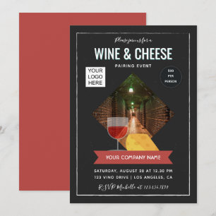 Invitation Événement de dégustation de vin et de fromage ajou
