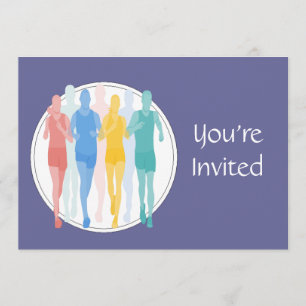 Invitation Événement de emballage fonctionnant de traînée