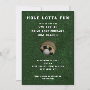 Invitation Événement de fête de golf