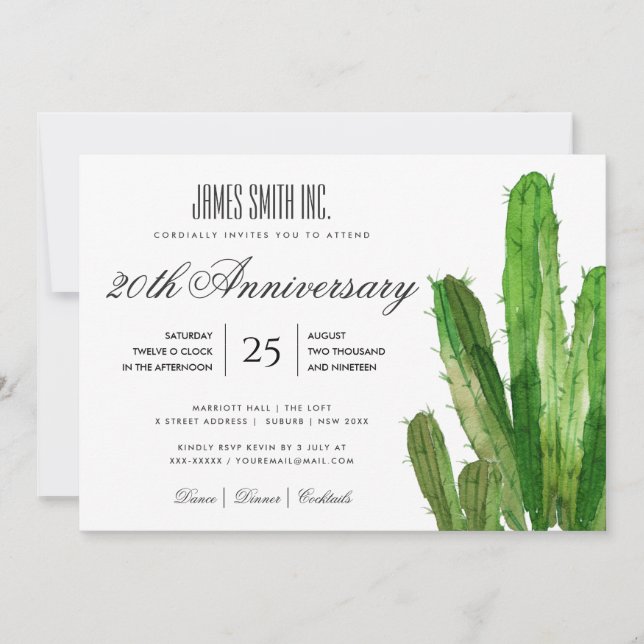 INVITATION ÉVÉNEMENT DE FÊTE D'ENTREPRISE AU CRAYON À EAU CAC (Devant)