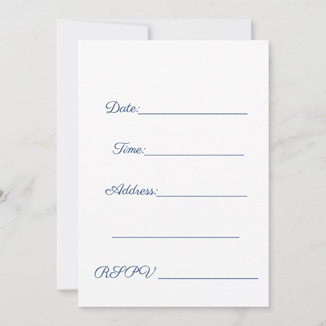 Invitation Événement de réunion professionnelle (Dos)