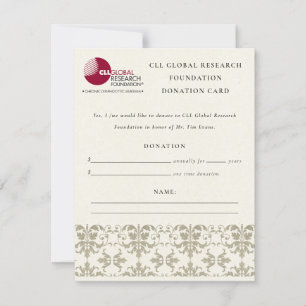 Invitation Événement de séminaire en damas argenté, don par c