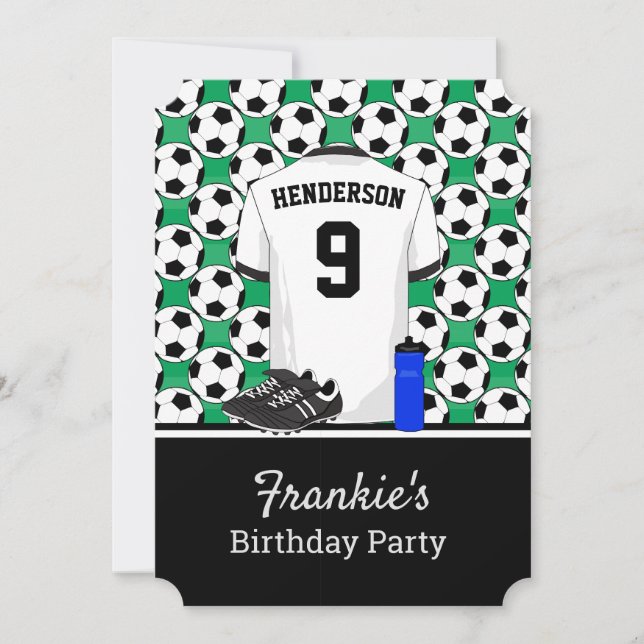 Invitation Événement de soccer pour jeunes juniors (Devant)