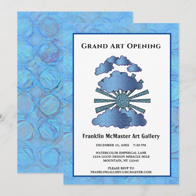 Invitation Événement d'ouverture d'entreprise personnalisée (Devant / Derrière)