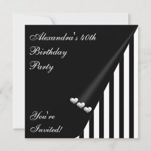 Invitation Événement du 40e anniversaire de la bande noire et