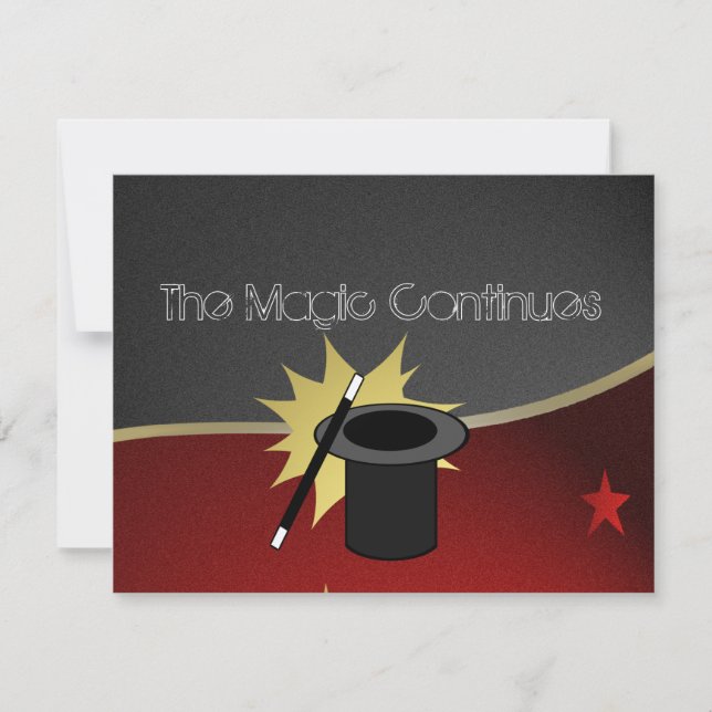 Invitation Événement magique Réception Mitzvah (Devant)