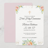 Événement religieux de première communion élégante