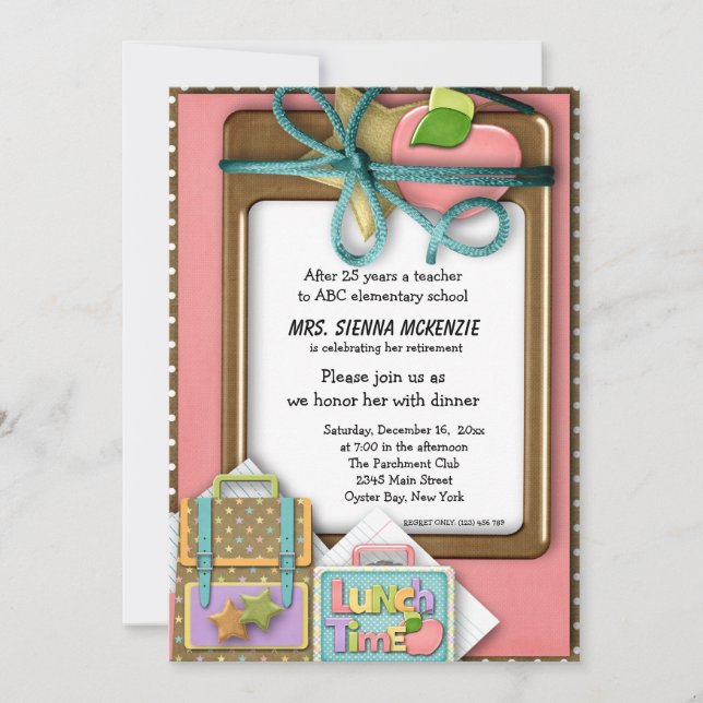 Invitation Événement scolaire (Devant)