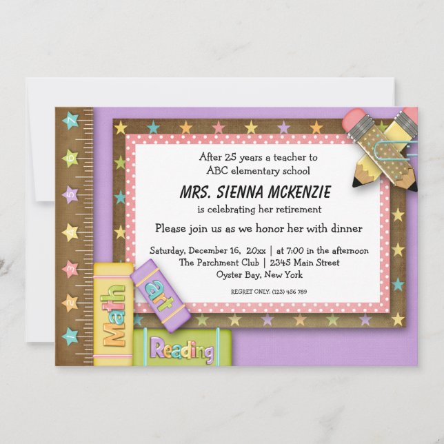 Invitation Événement scolaire (Devant)