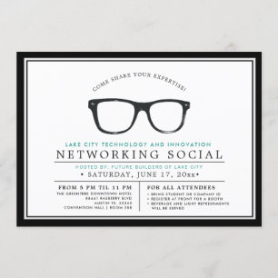 Invitation Événement social d'affaires locales sérieuses des