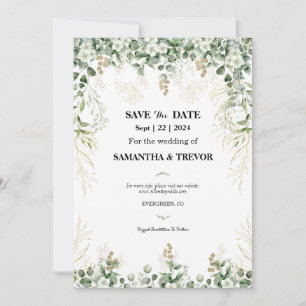 Invitation Evergreens Enchantés : Enregistrer L'Invitation Da