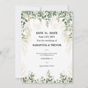 Invitation Evergreens Enchantés : Enregistrer L'Invitation Da