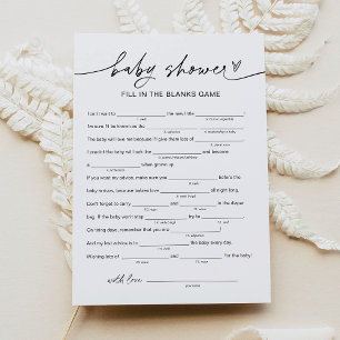 Invitation EVERLEIGH Baby shower Libs, Remplir dans le jeu vi