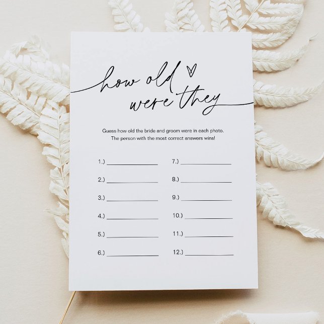 Invitation EVERLEIGH Quel Âge Avaient-Ils Fête des mariées Je (Créateur téléchargé)