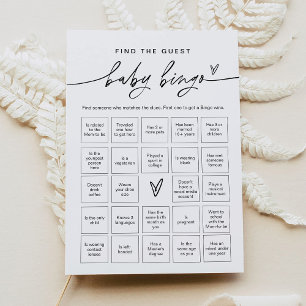 Invitation EVERLEIGH Trouver L'Invité Bingo Jeu