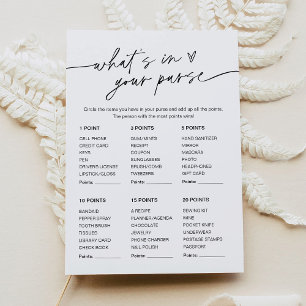 Invitation EVERLEIGH What's In Your Purse Fête des mariées Je