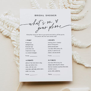 Invitation EVERLEIGH What's On Your Phone Fête des mariées Ga