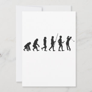 Invitation Évolution drôle du golf Histoire de l'homme Histoi