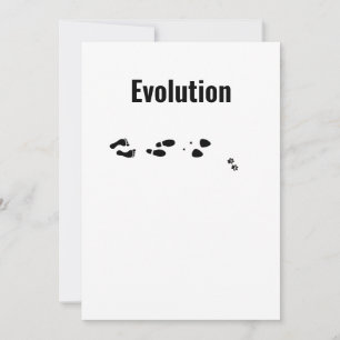 Invitation Evolution Femmes avec Chats Chiens Première Femme