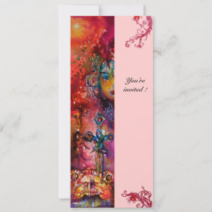 Invitation EXCALIBUR, rouge vif, rose