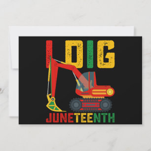 Invitation Excavateur I creuser JunetDix enfants
