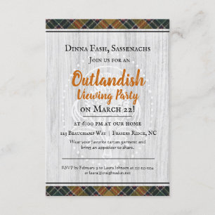 Invitation Excentrique à une fête de visionnement