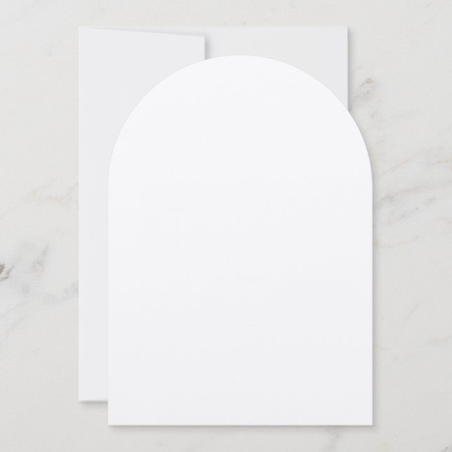 Invitation Exemple de Mariage d'arc en papier Kraft brut (Devant)