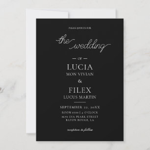 Invitation Exemple De Photo Noir Et Blanc Et De Mariage De Co