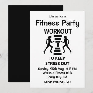 Invitation Exercice Fitness Party