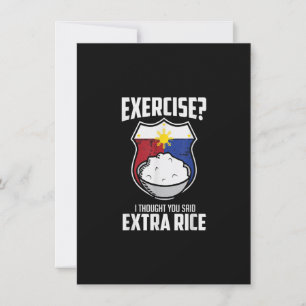 Invitation Exercice Je croyais que tu avais dit du riz en plu