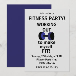 Invitation Exercice Poids de l'entraînement