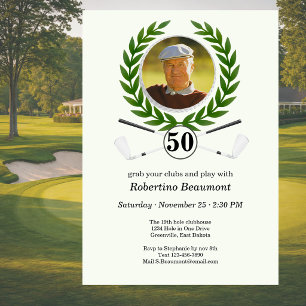 Invitation Expérience de joueur sur le thème élégant du golf