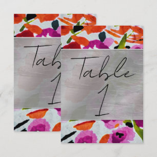 Invitation Explosion de couleur audacieuse Fleurs aquarelles