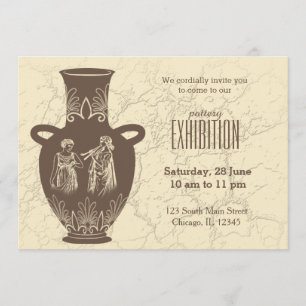 Invitation Exposition sur la poterie