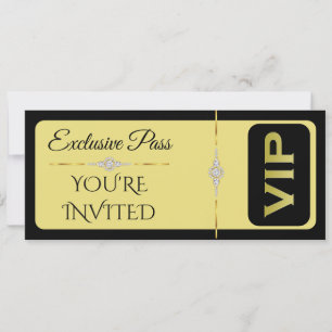 Invitation Exquisit VIP Anniversaire Anniversaire