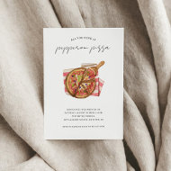 Invitation Extravaganza fête de la pizza fête anniversaire