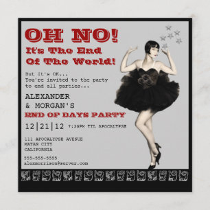 Invitation Extrémité de l'invitation de partie du monde