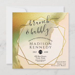 Invitation Fab Chartreuse 🤵 audacieux et élégant Mariage bud