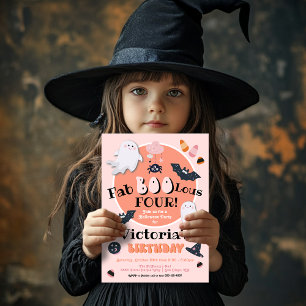 Invitation FabBOOlous Little Boo Halloween fête d'anniversair
