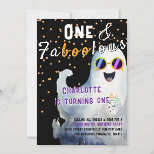 Invitation FaBOOlous Halloween Little BOO Baby 1er Anniversai