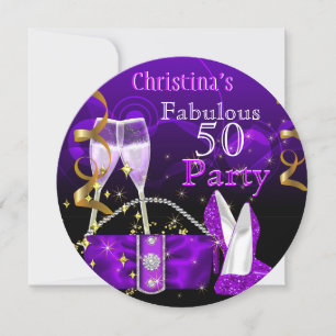 Invitation Fabuleux 50 Fantastiques Talons Hauts Violets Cham
