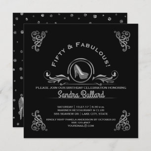 Invitation Fabuleux 50 Silver High Heures Anniversaire