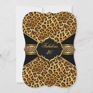 Invitation Fabulux 30 Or Léopard Noir 30e Anniversaire 2
