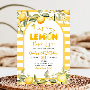 Invitation Facile Peezy Lemon TroisZy 3e Anniversaire